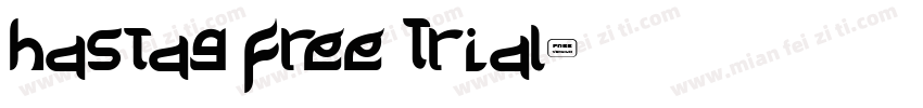Hastag Free Trial字体转换